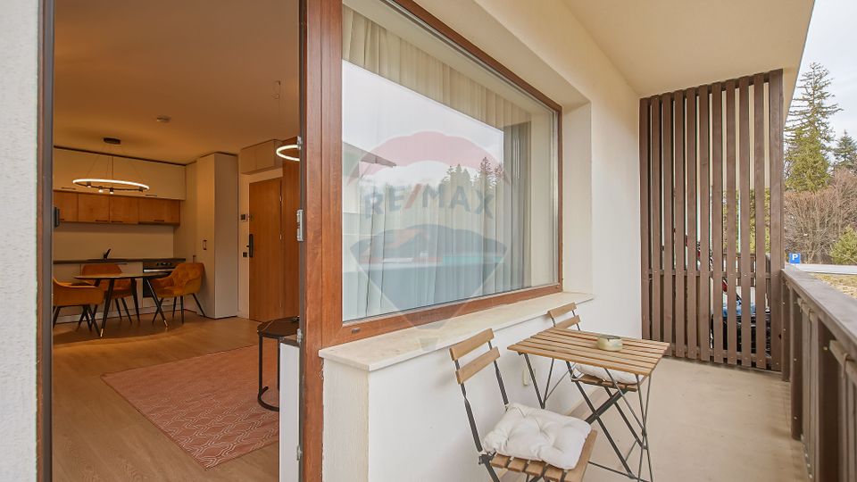 STUDIO MOBILAT SI UTILAT CU TERASĂ 17 MP | GRAND CHALET POIANA BRASOV