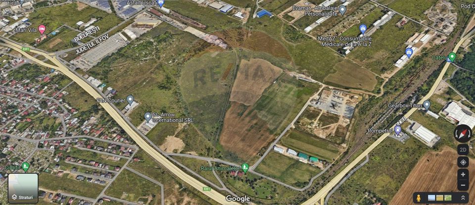 Teren 2Ha  Drumul Intre Tarlale - A2, pretabil hale + birou