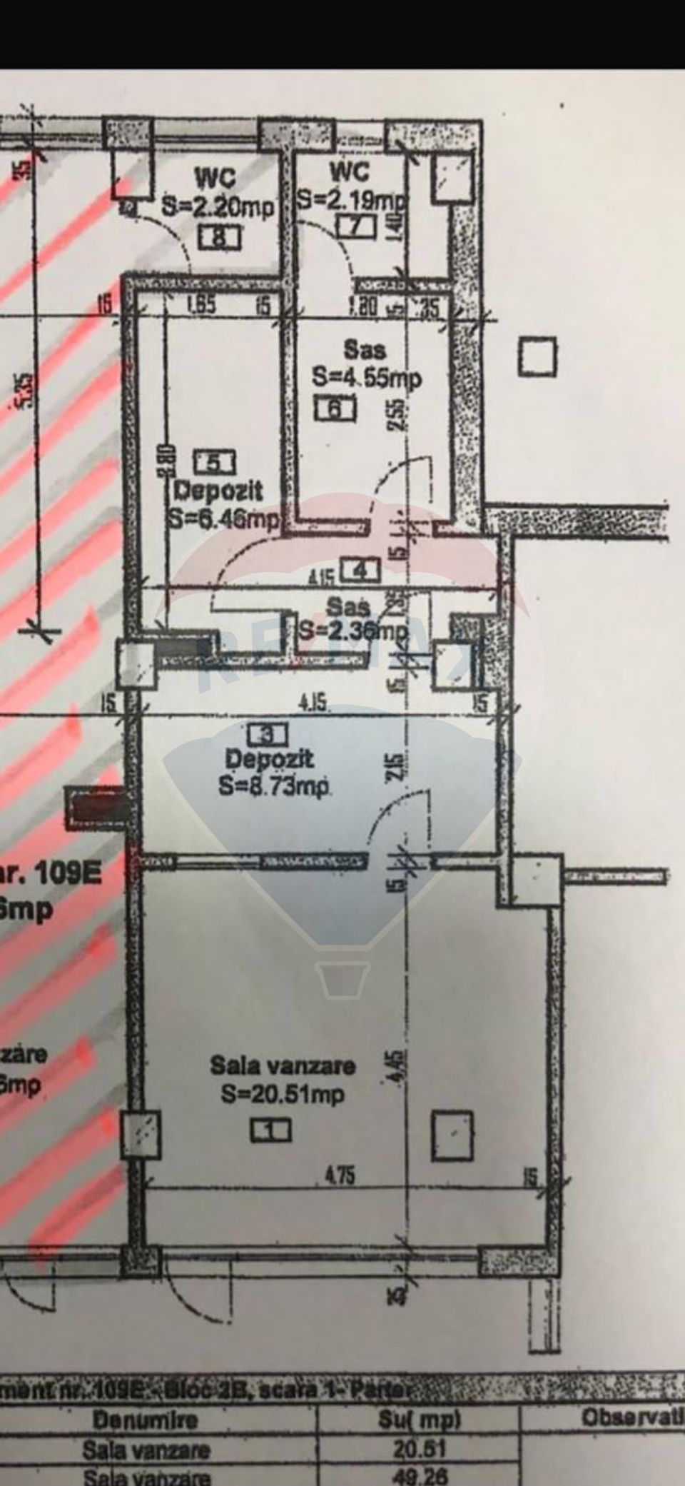 50sq.m Commercial Space for rent, Marasti area