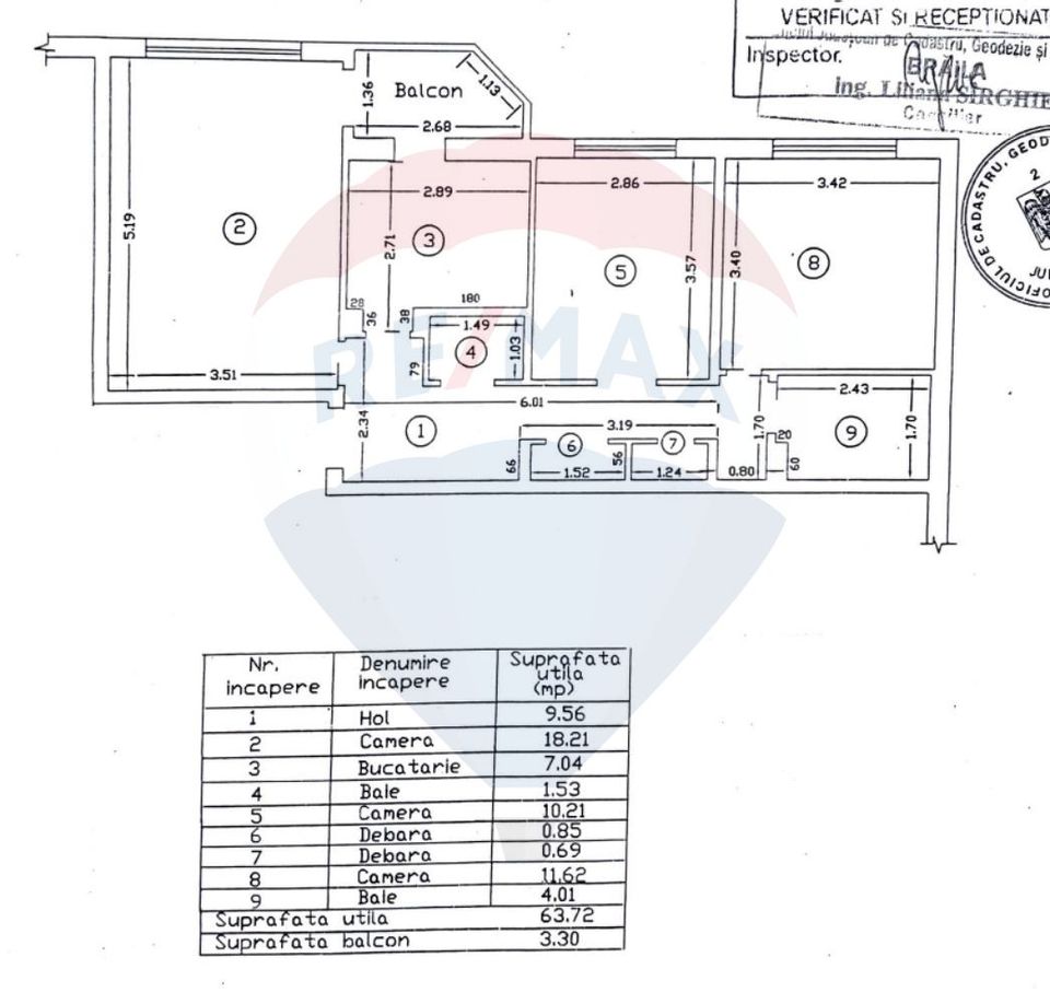 3 room Apartment for sale, Calarasi 4 area