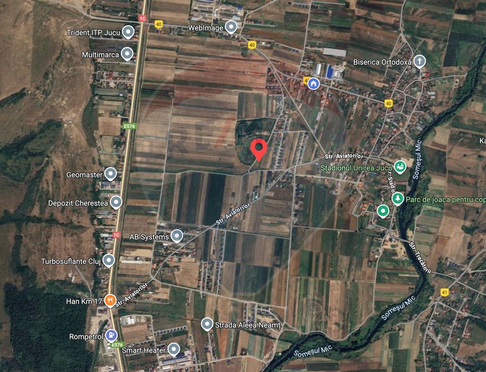 Teren intravilan 1350 mp – Jucu de Mijloc, lângă lac – ideal duplex