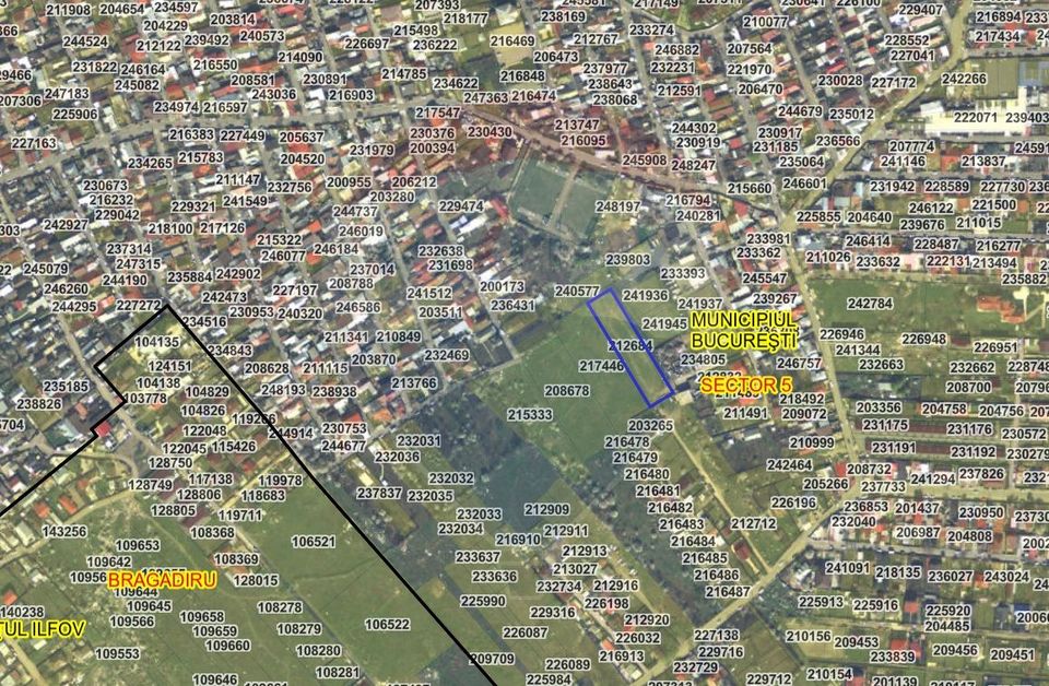 Teren 2.819 mp in Sectorul 5, sub 100 EUR/mp, dezvoltare rezidențială