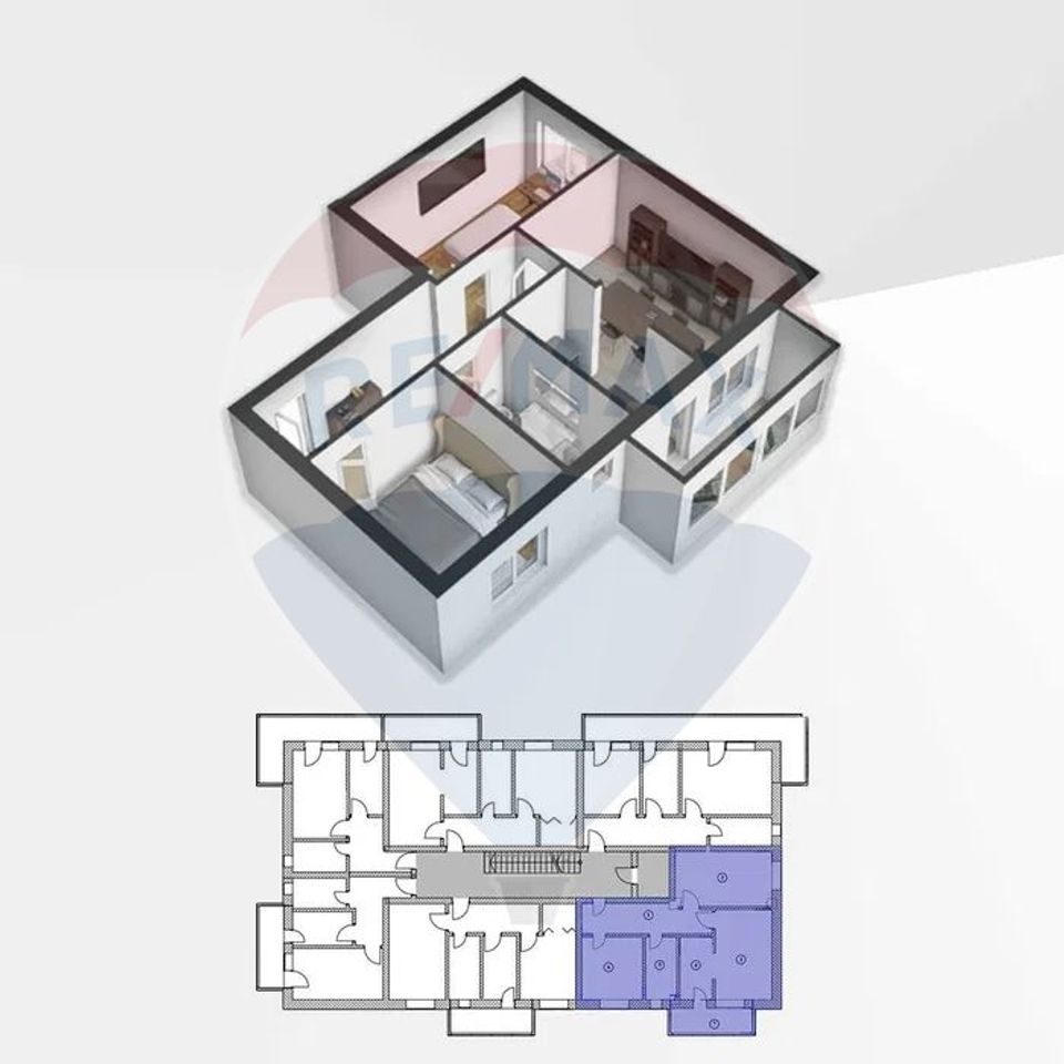 Apartament cu 3 camere Comisia Centrala