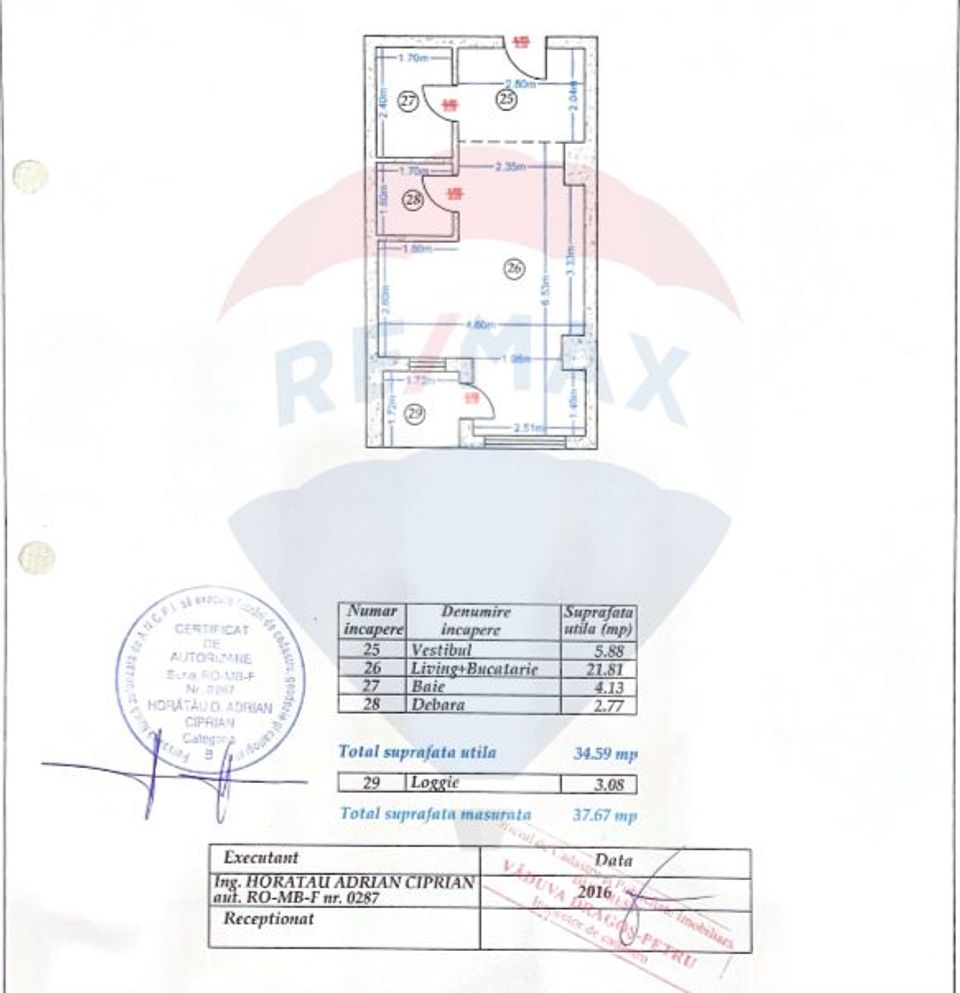 Garsoniera spatioasa de vanzare in zona P-ta Alba Iulia