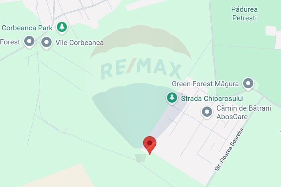 Teren intravilan, un colț de liniște, aflat în Petrești, Corbeanca