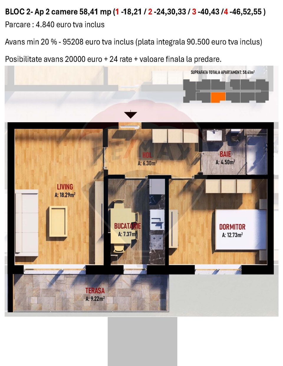 2 room Apartment for sale