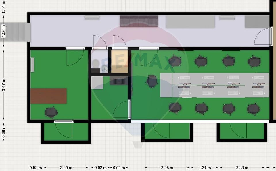 Spațiu birouri modern, 2 camere, ideal cursuri/training, Ploiesti