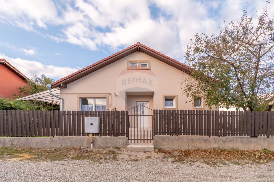 Casa individuala de vanzare 100mp, 600mp teren, garaj, zona Panemar