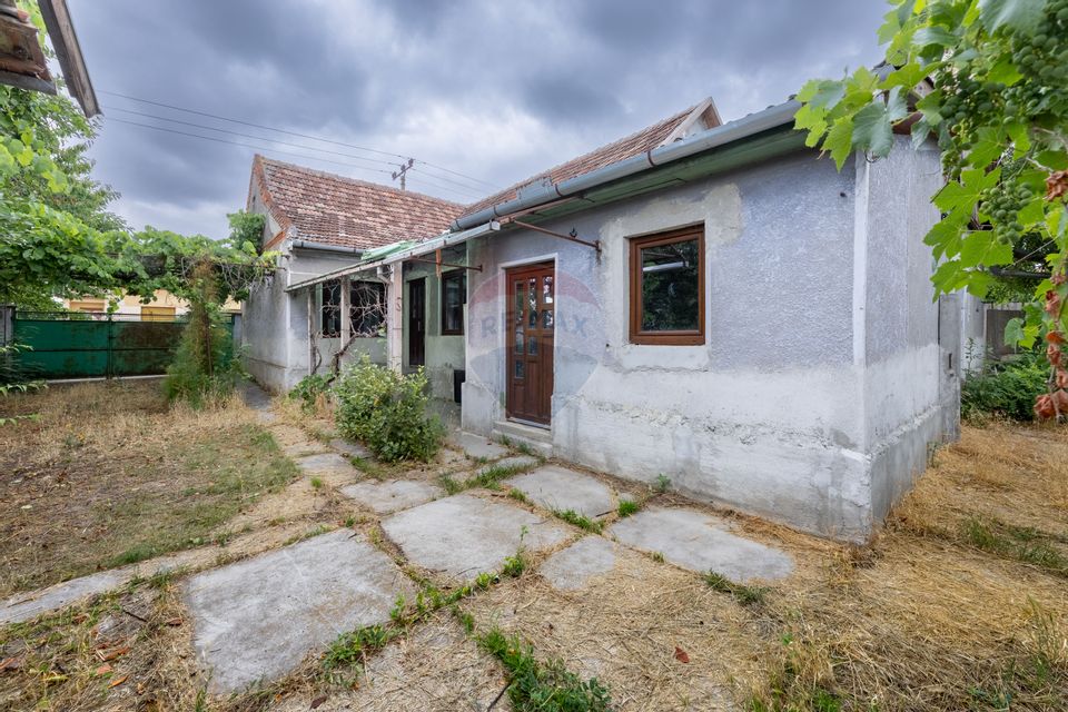 Casă cu 3 camere de vânzare, renovată la gri, teren 3300m Variașu Mare