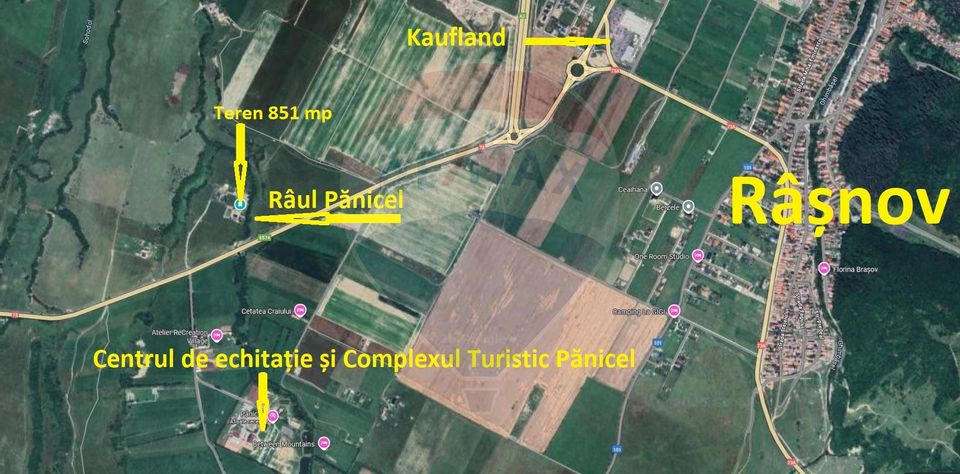 851 mp, Pârâu in spate - Brașov | Centrul echitație și Complex Pănicel
