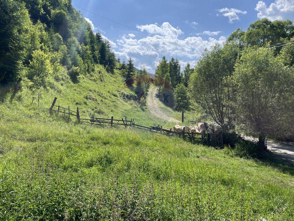 Teren de vânzare la munte cu râu în față și priveliște superbă