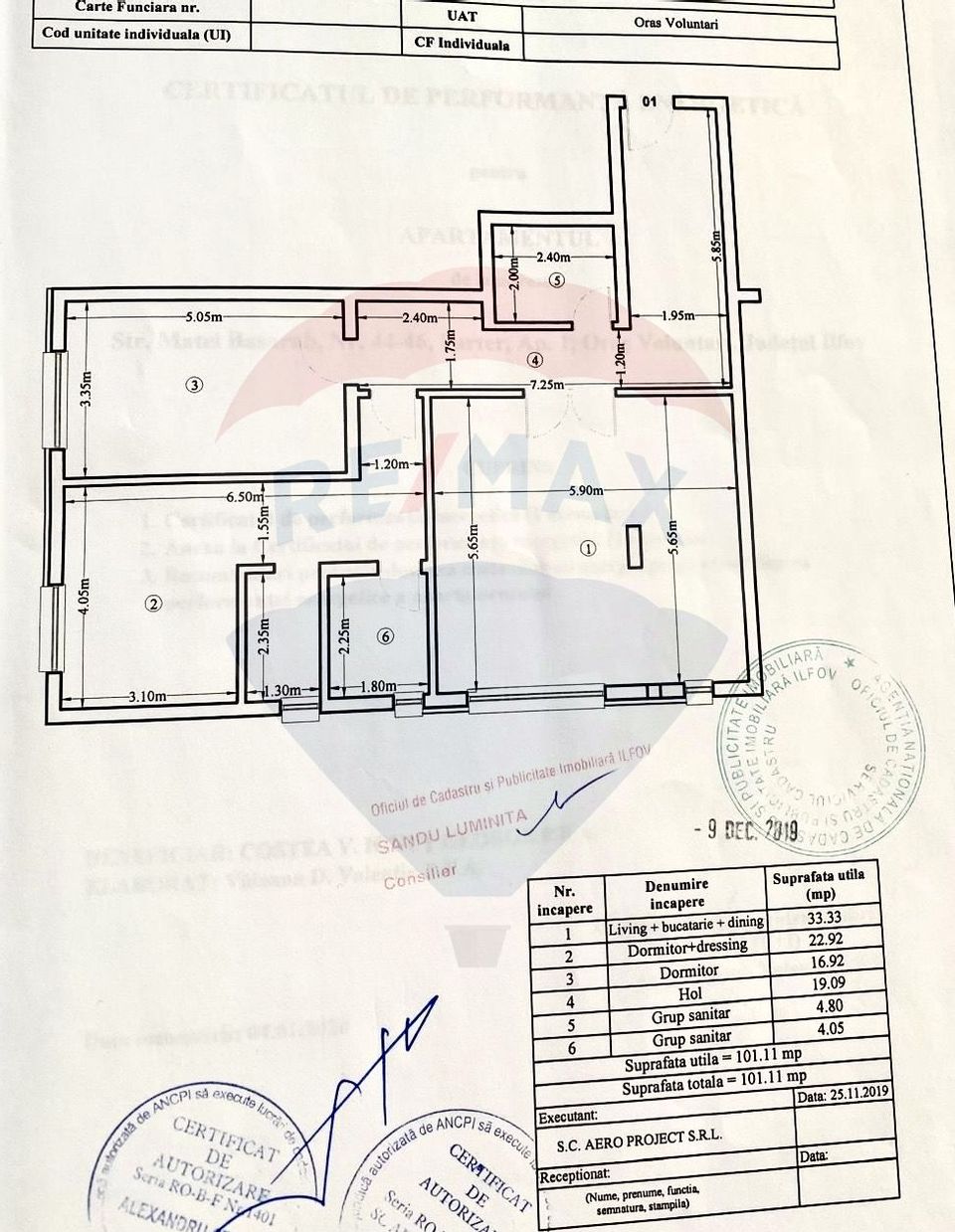 Apartament de vanzare - 3 camere 102mp + Terasa cu foisor 45mp