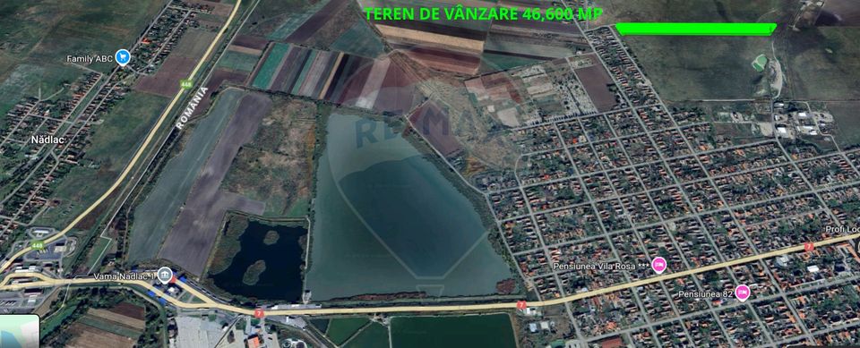 Land 46,600sqm Nadlac / Strada Fara nume