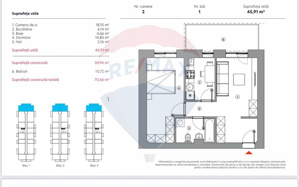 2 room Apartment for sale, Theodor Pallady area