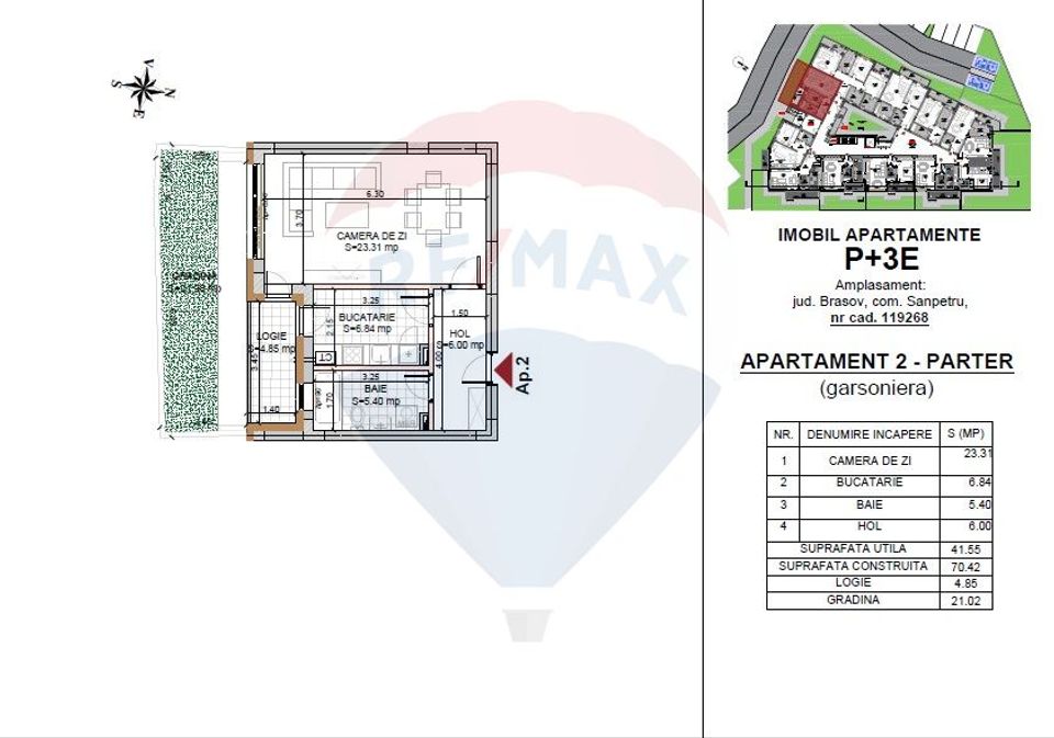 1 room Apartment for sale, Tractorul area