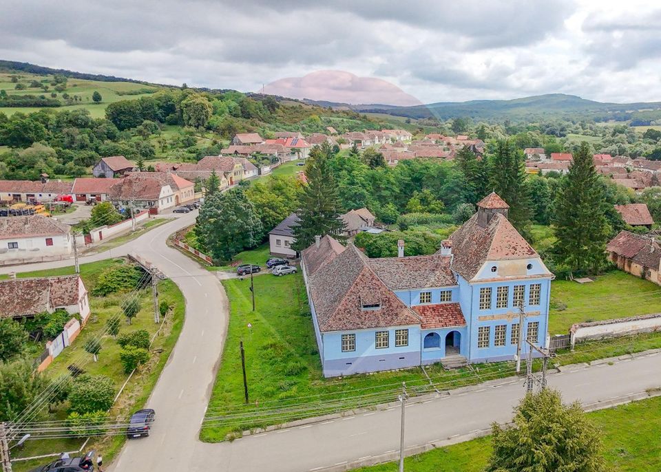 Fostă școală săsească semnată de Fritz Balthes – Bruiu, Sibiu
