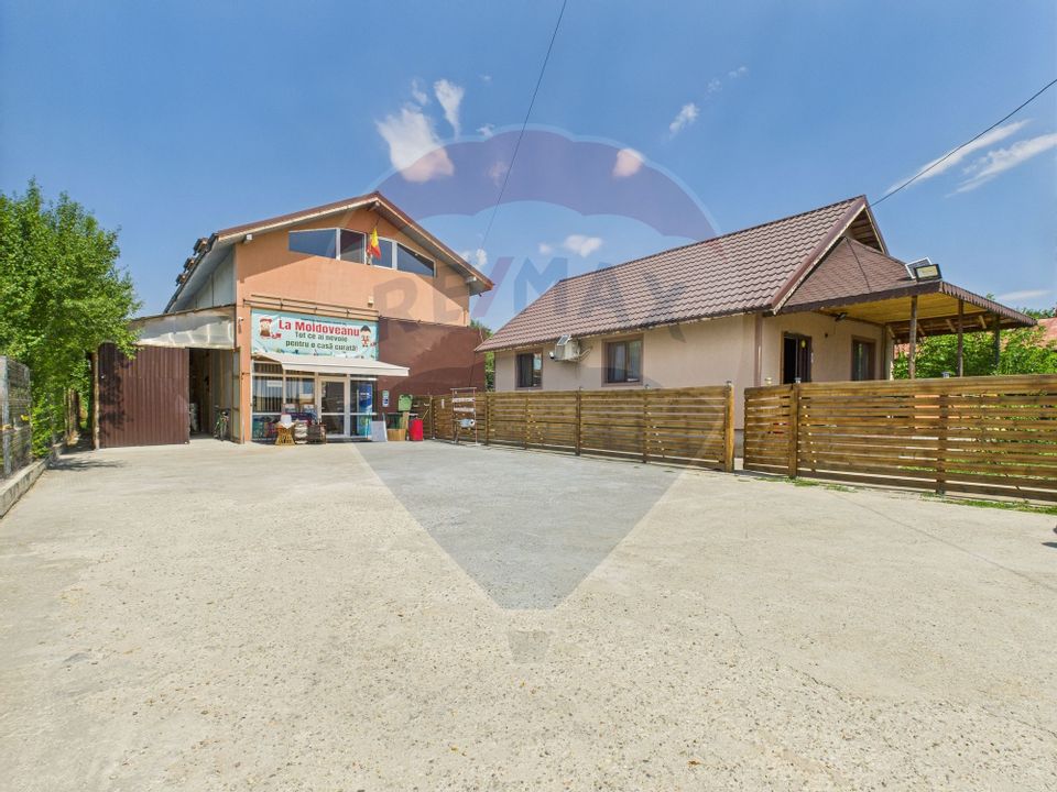 Hala, teren 5000 mp si casa in Potlogi- 38 km pana in Bucuresti