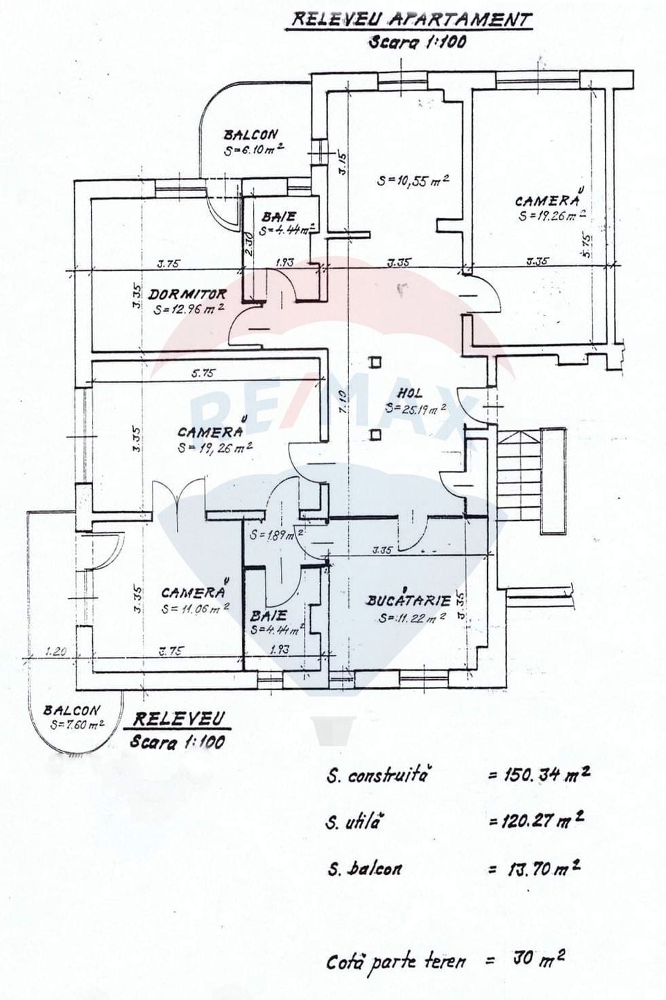 4 room Apartment for rent, Spitalul Judetean area