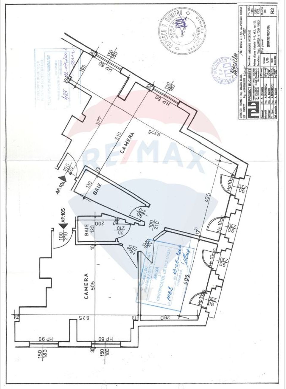 Apartament cu 2 camere de vanzare in Calea Victoriei nr 1