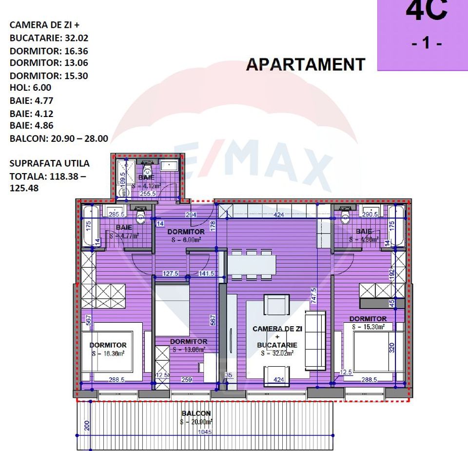 Apartament 4 camere intr-un complex premiu