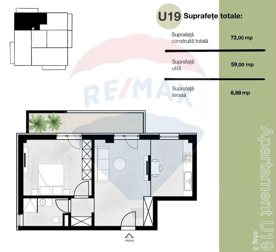 Apartament 2 camere de vânzare -  Jupiter - Incite Apartments