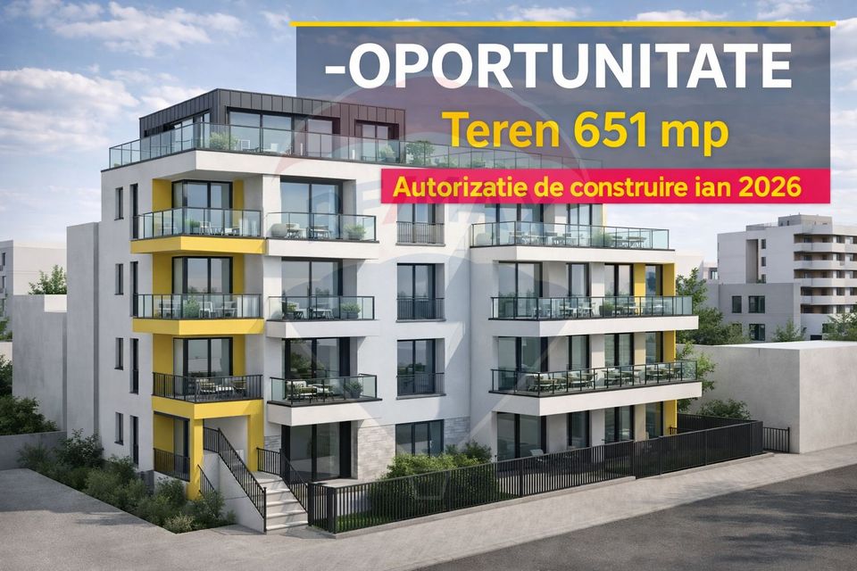 Land Bucharest New Building Permit S+GF+2E+M