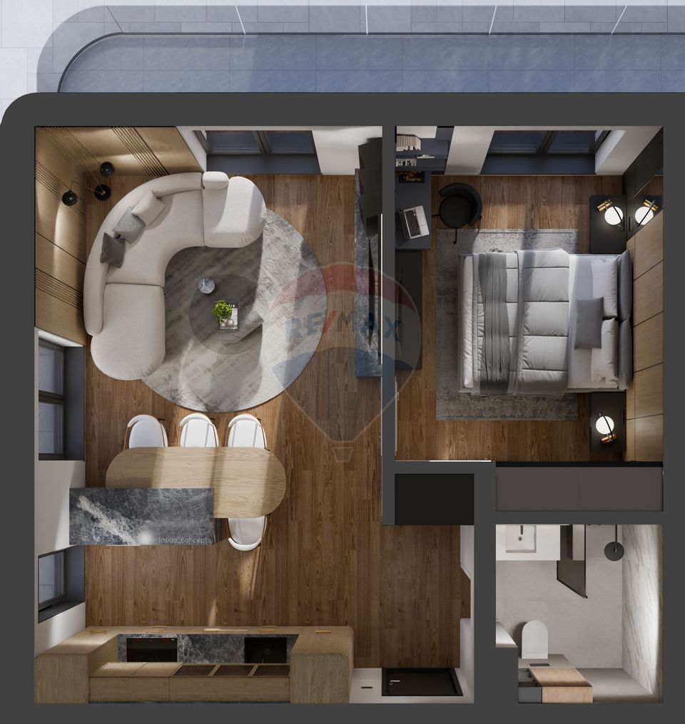 Apartament cu 3 camere de vânzare