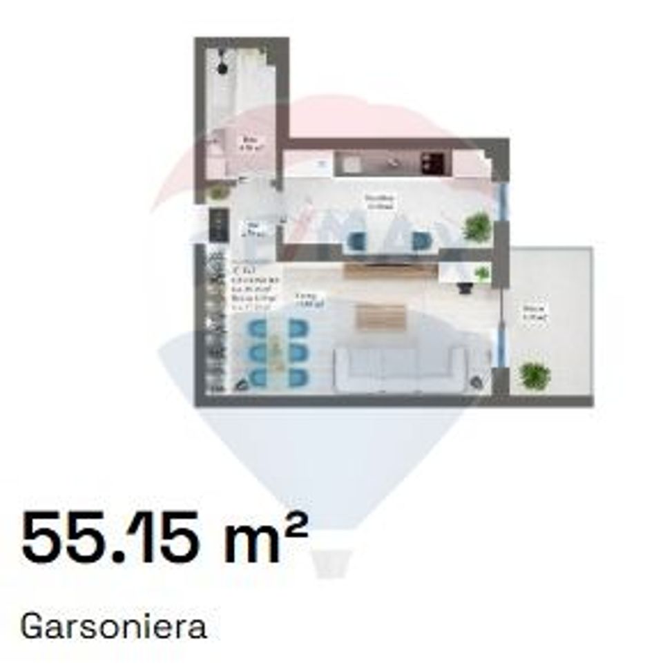 VANZARE Garsoniera in zona Pipera Nobel Art Residence