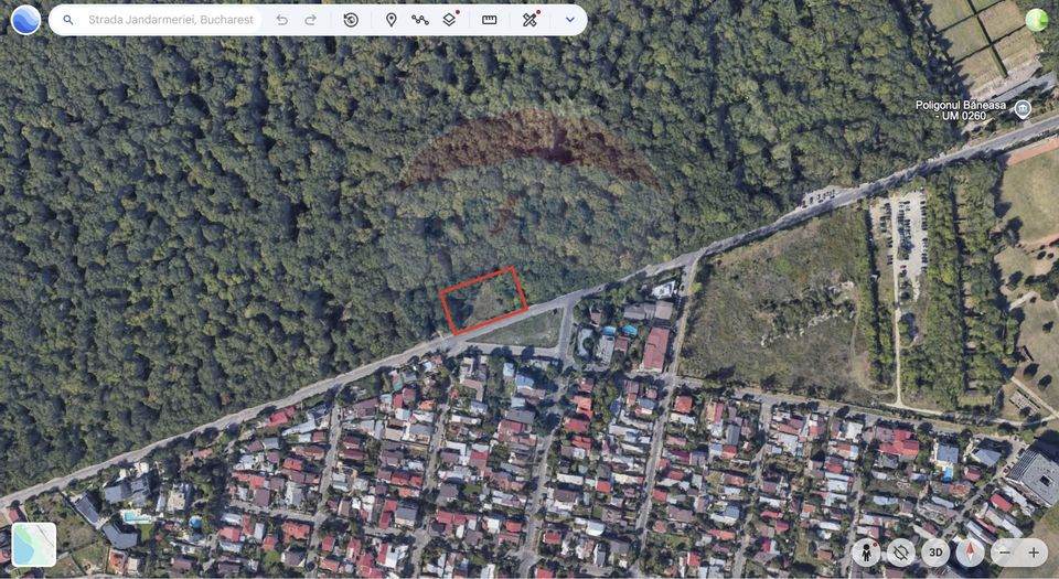 Teren de vanzare,  1,250mp Strada Jandarmerie, Baneasa