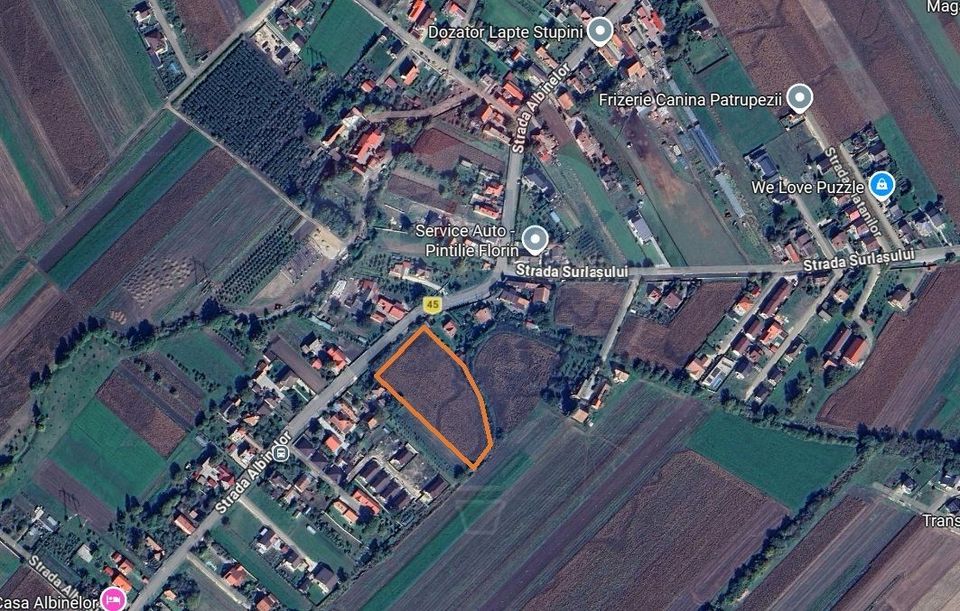 Teren intravilan 9.000 mp pentru dezvoltare rezidențială sau mixtă