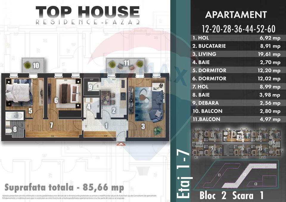 De vanzare apartament cu 3 camere in zona Matalurgiei sect 4