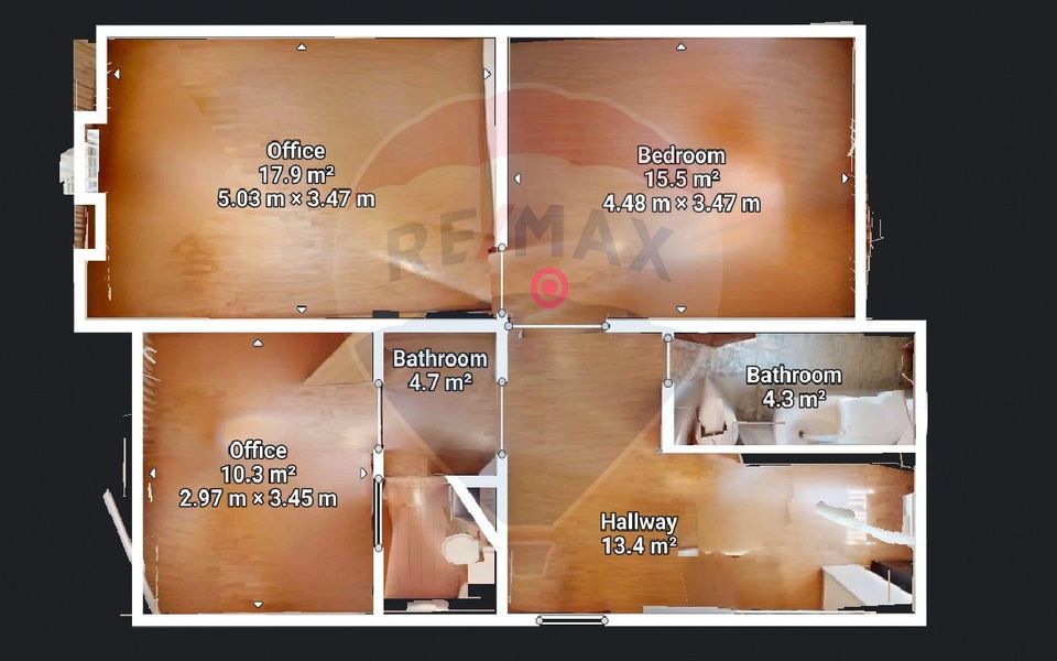 65sq.m Office Space for rent, Racadau area