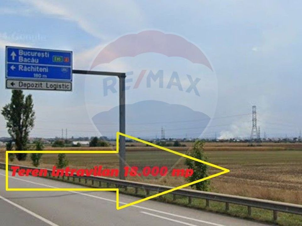 Teren intravilan 18.000 mp Nord Roman la E85