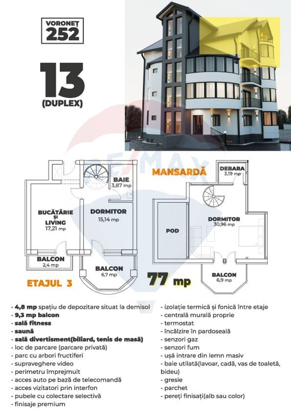 Apartamente LUX de vânzare Voronet 252 - Gura Humorului - Bucovina