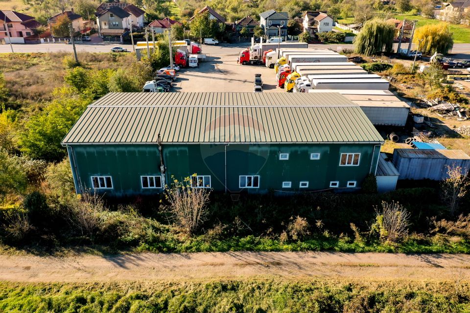 Hală industrială P+1 – 490 mp utili | Teren 2.447 mp | Platformă beton