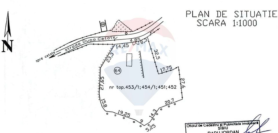 Land 3,269sqm Slimnic / Strada Dupa Cetate