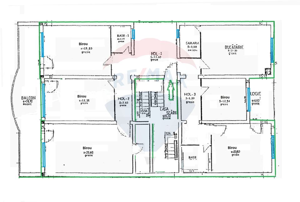 Spatiu birouri de inchiriat 170 mp Gheorgheni