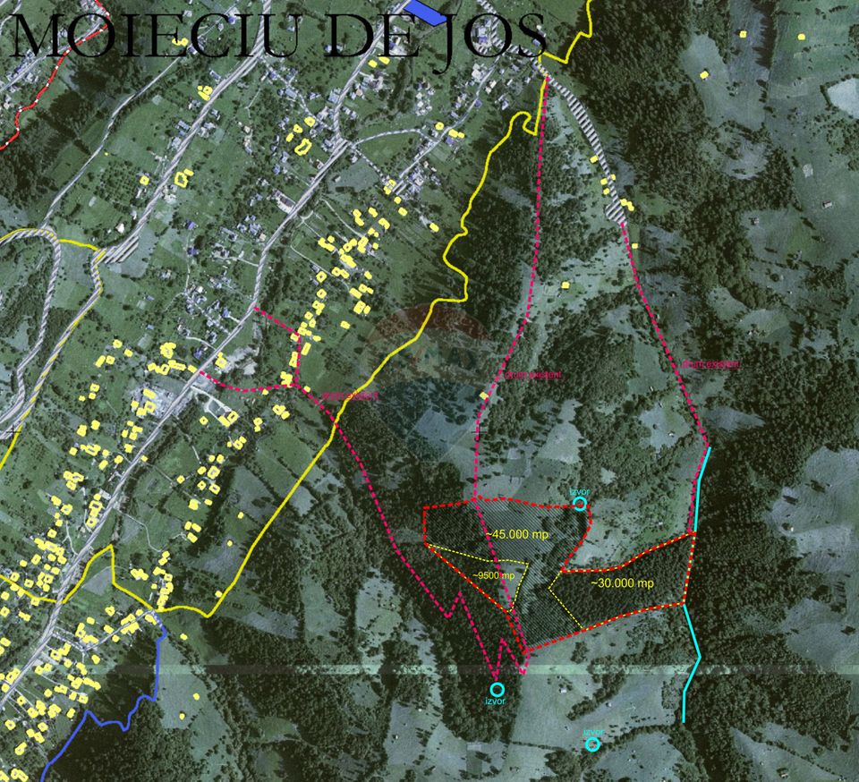 Teren extravilan Moieciu 45316mp