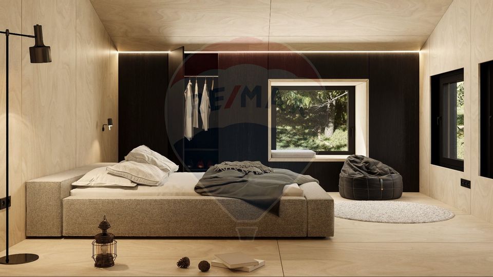 Doua case la munte, cu vedere superba, localizate in Poiana Marului