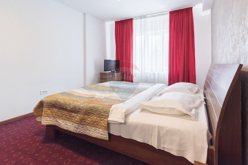 Hotel cu 23 unități de cazare, 2 săli de ședință, locație excelentă