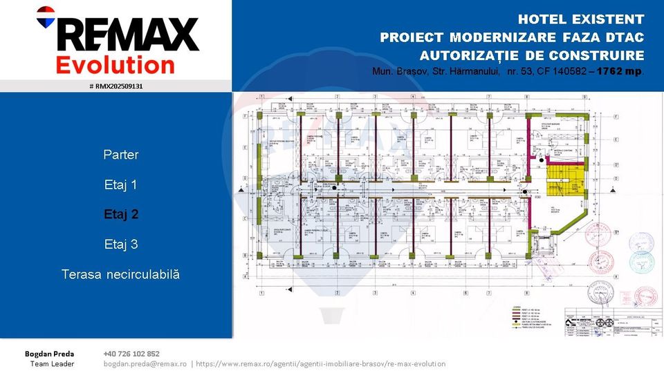 Oportunitate investiție-Clădire cu autorizație hotel și teren BRAȘOV