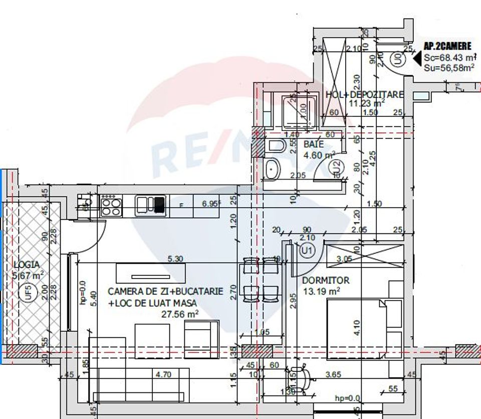 Vanzare Apartament lux cu 2 camere de vânzare în zona Tomis Nord