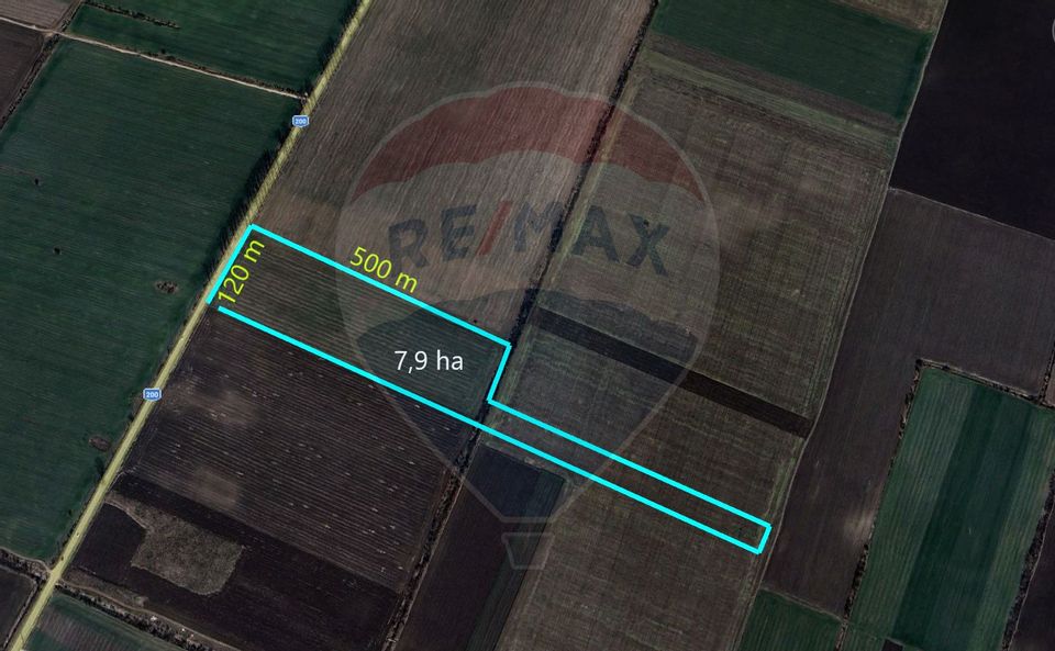 Teren intravilan 7.9 ha, Afumati, deschidere 120m Soseaua Stefanesti