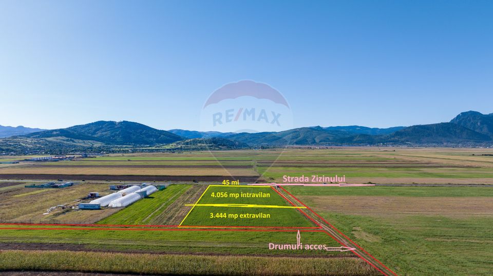 Teren comercial / industrial | 7,500mp Strada Zizinului | Tarlungeni