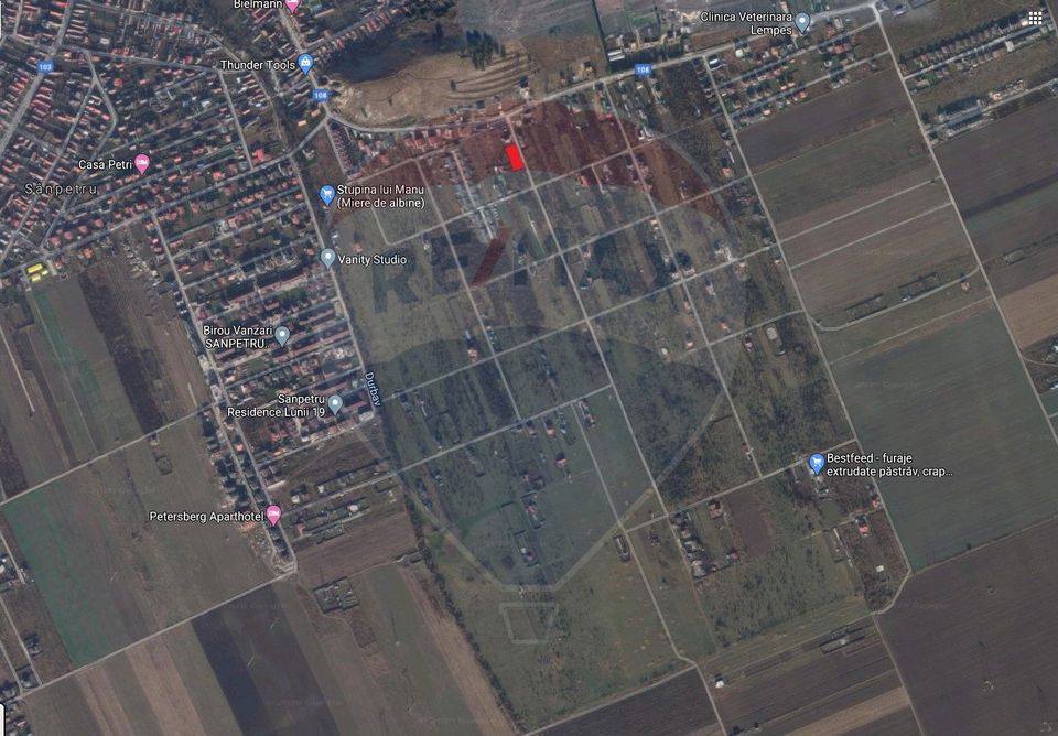 Comision 0% Teren Sanpetru- Strada Ciresului, 1110mp, cu utilitati