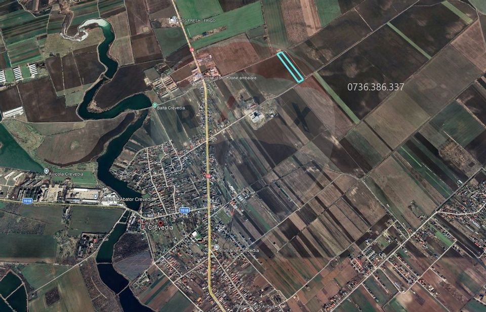 Built-up land 11368 sqm, Crevedia / Calea Crevedia Noua