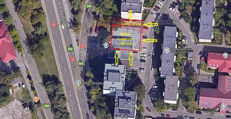 385sq.m Commercial Space for rent, Grivitei area