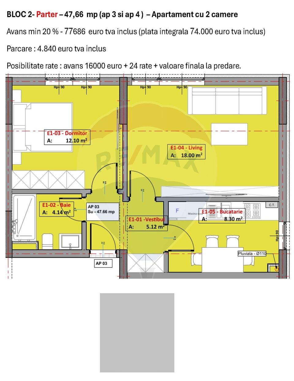 2 room Apartment for sale