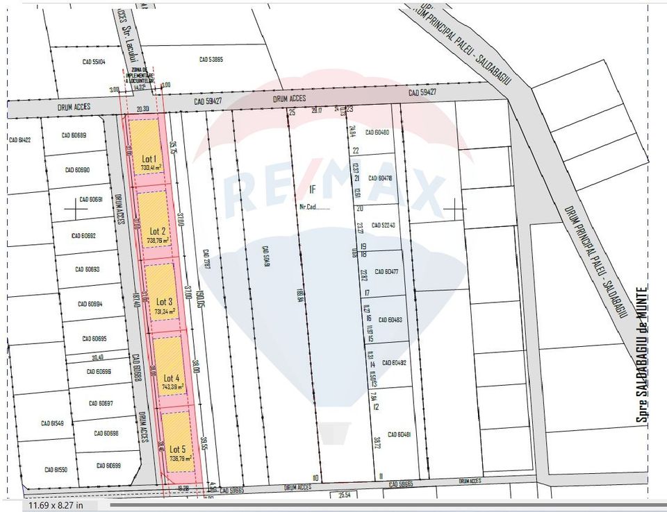 Land 3,762sqm Paleu / Strada Lacului