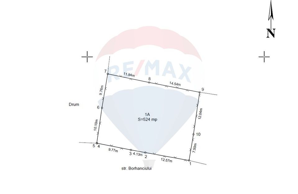 Land 524sqm Cluj-Napoca / Strada Borhanciului